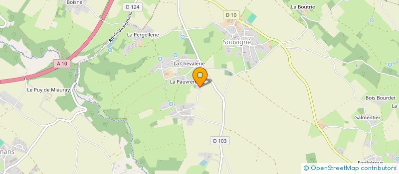 localisation de l'entreprise MONSIEUR JOHAN JOUBERT  SOUVIGNE