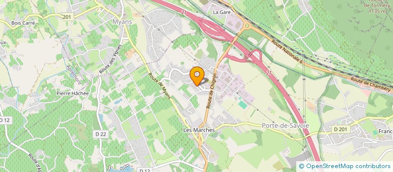 localisation de l'entreprise MONSIEUR JOHAN KORGER  PORTE-DE-SAVOIE