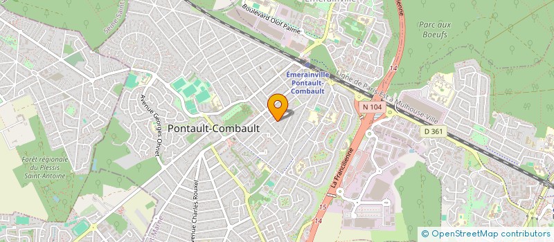 localisation de l'entreprise MONSIEUR JOHAN KOUCH à PONTAULT-COMBAULT