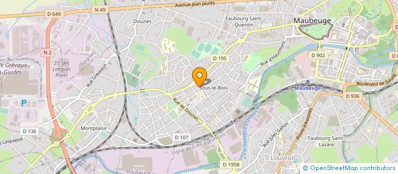 localisation de l'entreprise MONSIEUR JOHAN LA PICCIRELLA  MAUBEUGE