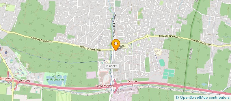localisation de l'entreprise MONSIEUR JOHAN LAFITTE  GUJAN-MESTRAS