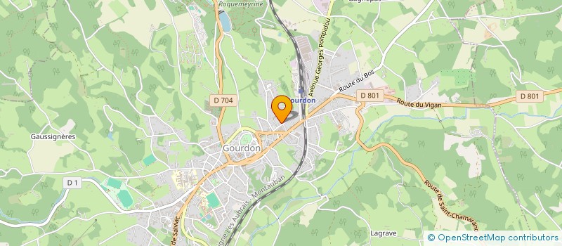 localisation de l'entreprise MONSIEUR JOHAN LATREILLE  GOURDON