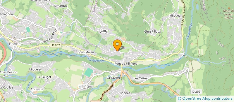 localisation de l'entreprise MONSIEUR JOHAN LAVILLAT  FILLINGES