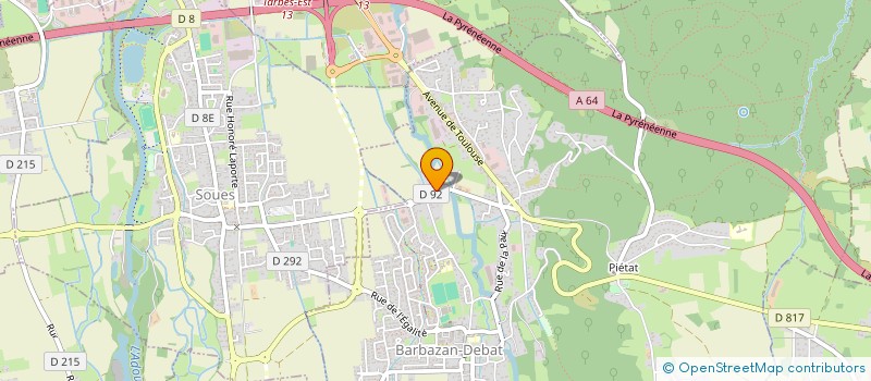 localisation de l'entreprise MONSIEUR JOHAN LENFANT  BARBAZAN-DEBAT