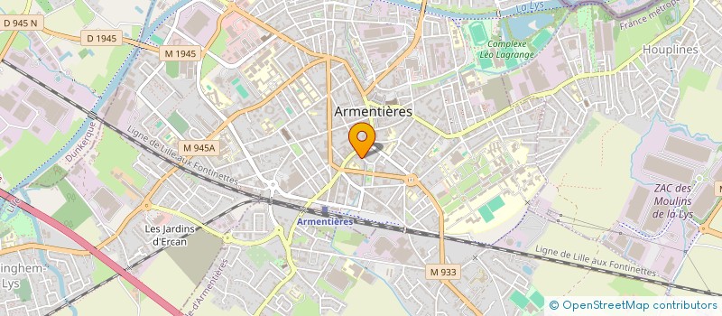 localisation de l'entreprise MONSIEUR JOHAN LEYNAUD à ARMENTIERES