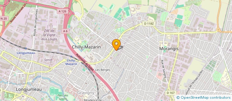 localisation de l'entreprise MONSIEUR JOHAN LIGNOT  CHILLY-MAZARIN