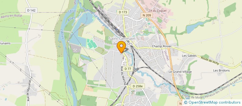 localisation de l'entreprise MONSIEUR JOHAN LIRONY  SAINT-GERMAIN-DES-FOSSES