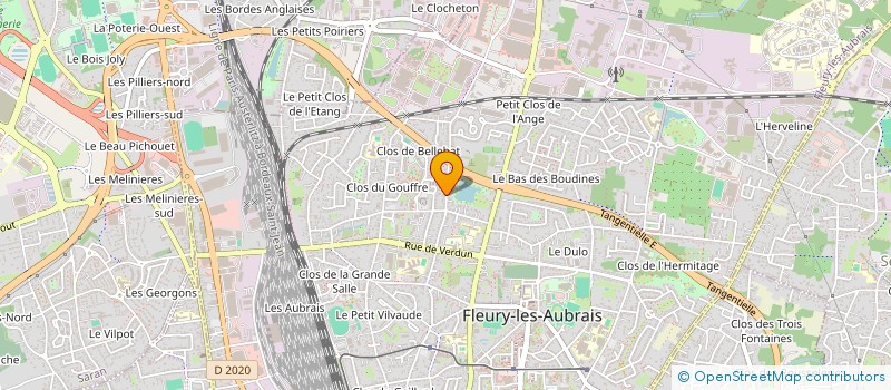 localisation de l'entreprise MONSIEUR JOHAN LONGLADE  FLEURY-LES-AUBRAIS