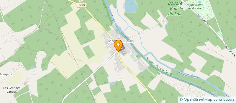 localisation de l'entreprise MONSIEUR JOHAN LOQUET  MONTREUIL-SUR-LOIR