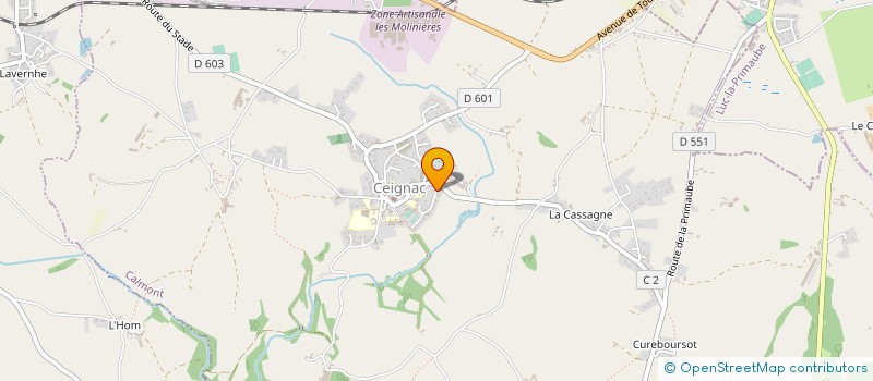 localisation de l'entreprise MONSIEUR JOHAN LOUVET  BOZOULS