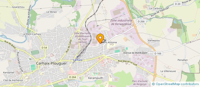 localisation de l'entreprise MONSIEUR JOHAN MAILLOT à CARHAIX-PLOUGUER