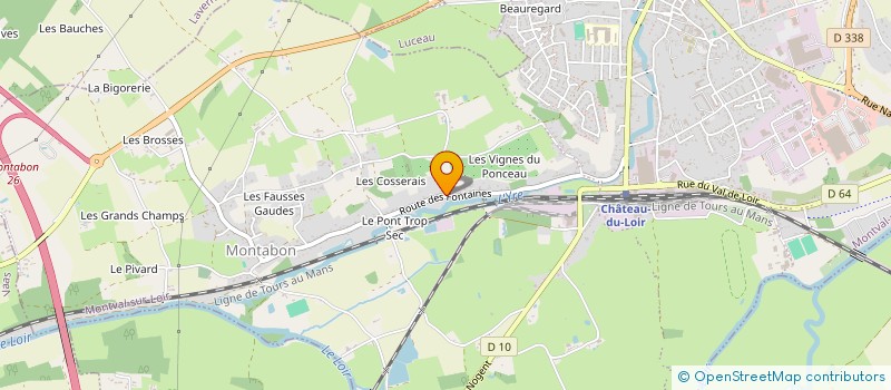 localisation de l'entreprise MONSIEUR JOHAN MANGEOT  MONTVAL-SUR-LOIR