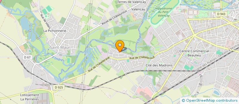 localisation de l'entreprise MONSIEUR JOHAN MAROUILLAT à CHATEAUROUX
