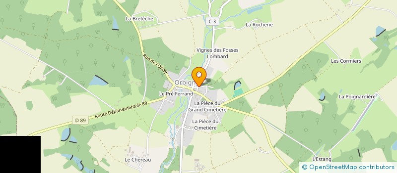 localisation de l'entreprise MONSIEUR JOHAN MARTIN à ORBIGNY