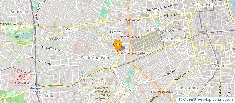 localisation de l'entreprise MONSIEUR JOHAN MARTIN  BORDEAUX