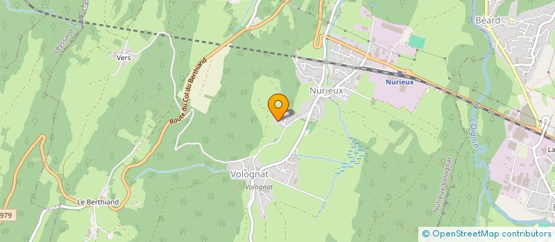 localisation de l'entreprise MONSIEUR JOHAN MARTIN  NURIEUX-VOLOGNAT