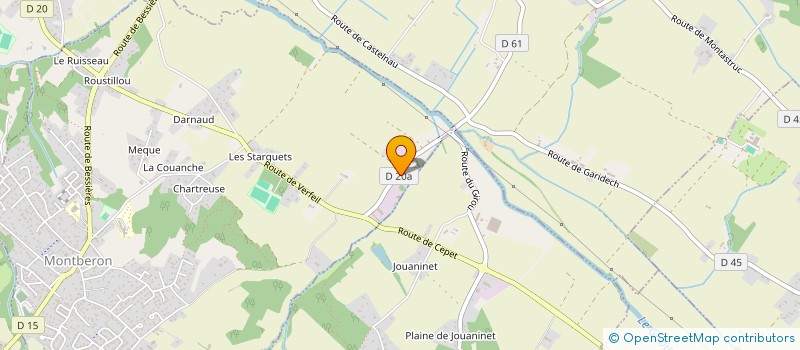 localisation de l'entreprise MONSIEUR JOHAN MARTINS  MONTBERON