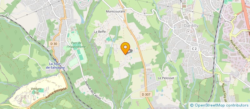 localisation de l'entreprise MONSIEUR JOHAN MATERA  DARDILLY