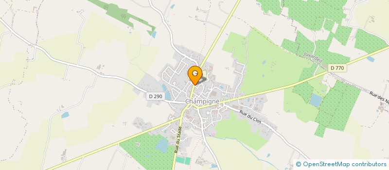 localisation de l'entreprise MONSIEUR JOHAN MAUDET  LES HAUTS-D'ANJOU