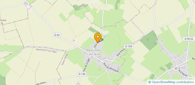 localisation de l'entreprise MONSIEUR JOHAN MEMBOT  BEAUMETZ-LES-AIRE