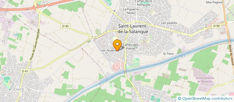 localisation de l'entreprise MONSIEUR JOHAN MERCIER à SAINT-LAURENT-DE-LA-SALANQUE