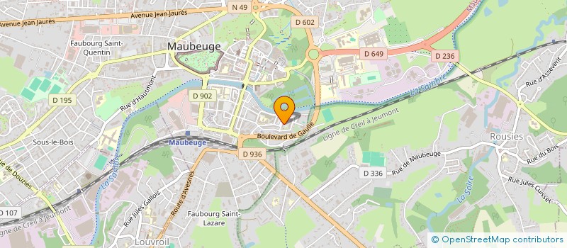 localisation de l'entreprise MONSIEUR JOHAN MOREAU  MAUBEUGE