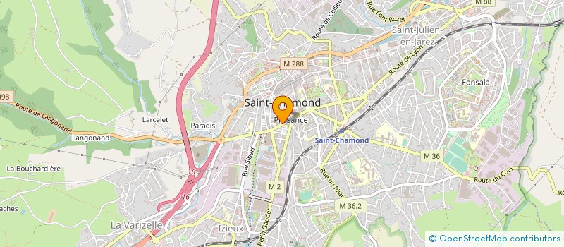localisation de l'entreprise MONSIEUR JOHAN MOREL à SAINT-CHAMOND
