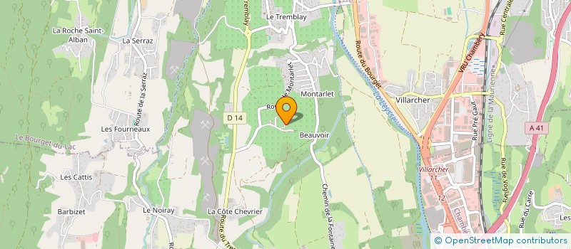 localisation de l'entreprise MONSIEUR JOHAN MOULIN  LA MOTTE-SERVOLEX