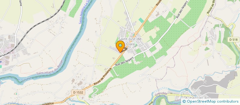 localisation de l'entreprise MONSIEUR JOHAN NEYROUD  SAINT-JUST-DE-CLAIX