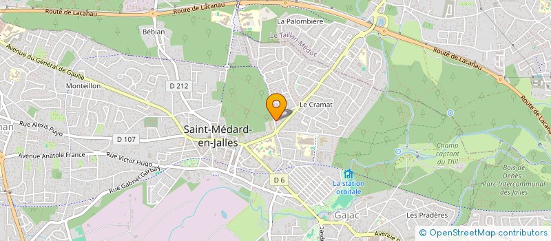 localisation de l'entreprise MONSIEUR JOHAN OLIVIER  SAINT-MEDARD-EN-JALLES