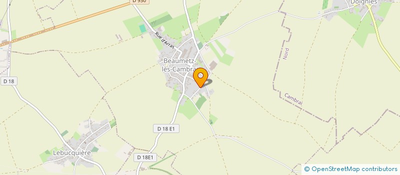 localisation de l'entreprise MONSIEUR JOHAN PAUL  BEAUMETZ-LES-CAMBRAI