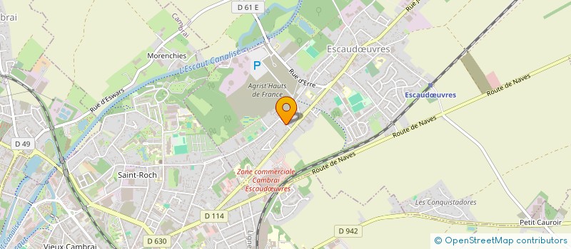 localisation de l'entreprise MONSIEUR JOHAN PAYEN  ESCAUDUVRES