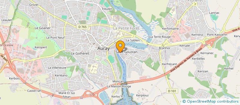 localisation de l'entreprise MONSIEUR JOHAN PEREZ à AURAY
