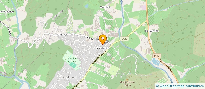 localisation de l'entreprise MONSIEUR JOHAN PEREZ  LA CRAU