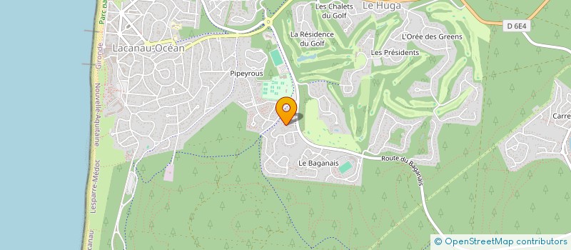 localisation de l'entreprise MONSIEUR JOHAN PEYROUTOU  LACANAU