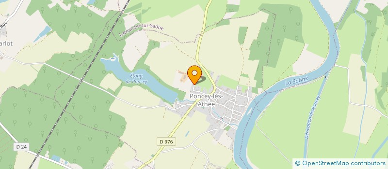 localisation de l'entreprise MONSIEUR JOHAN PODEVIN  PONCEY-LES-ATHEE