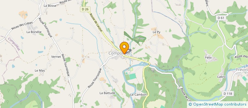 localisation de l'entreprise MONSIEUR JOHAN PORTAL  COMPOLIBAT