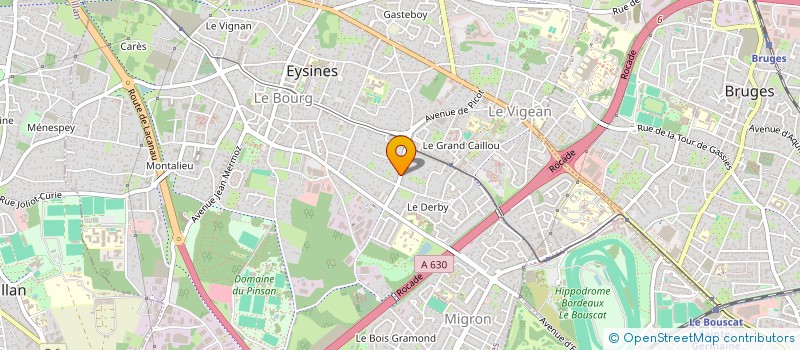 localisation de l'entreprise MONSIEUR JOHAN PRIE  EYSINES