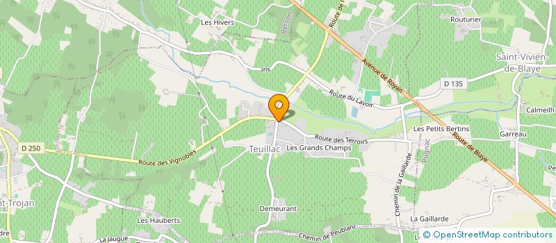 localisation de l'entreprise MONSIEUR JOHAN PRIEM  TEUILLAC