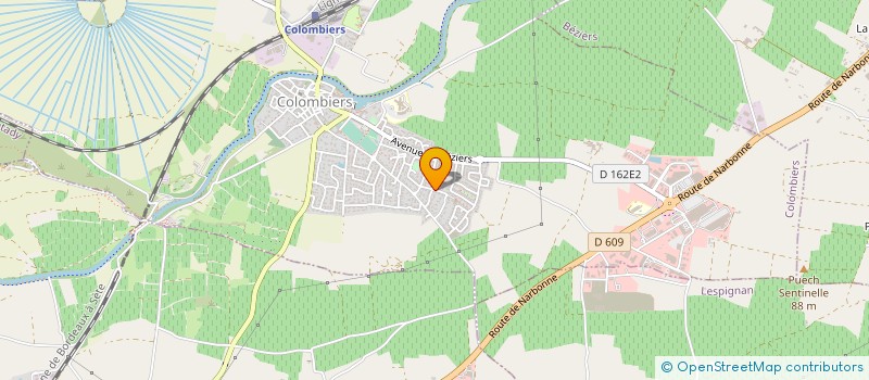 localisation de l'entreprise MONSIEUR JOHAN PUJOL à COLOMBIERS