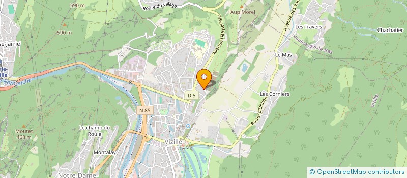 localisation de l'entreprise MONSIEUR JOHAN RIOCREUX  VIZILLE