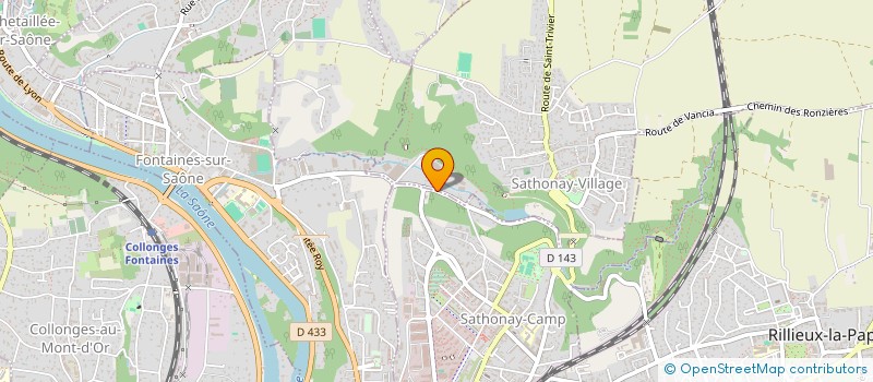 localisation de l'entreprise MONSIEUR JOHAN ROBIN  SATHONAY-VILLAGE