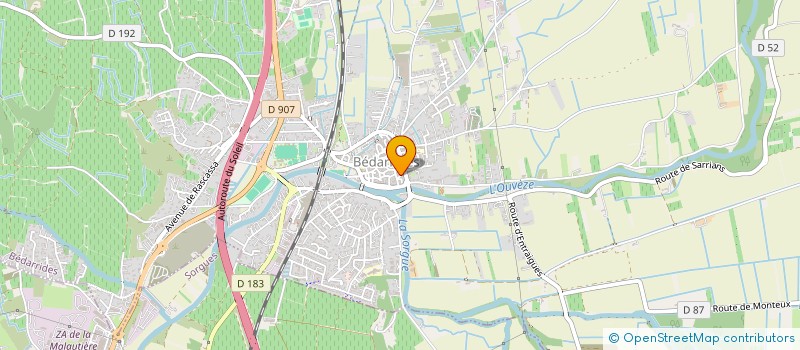 localisation de l'entreprise MONSIEUR JOHAN ROBIN  BEDARRIDES