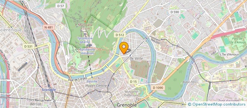 localisation de l'entreprise MONSIEUR JOHAN ROCHE  GRENOBLE