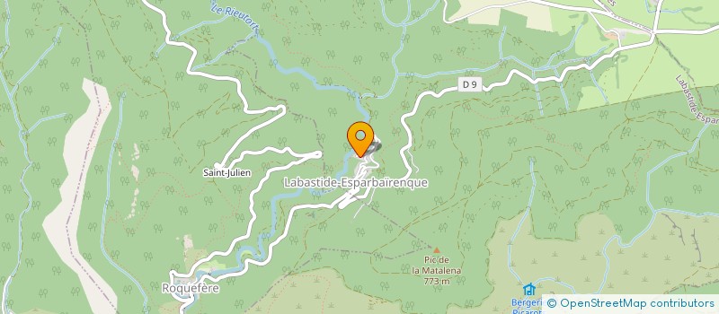 localisation de l'entreprise MONSIEUR JOHAN ROFFLER  LABASTIDE-ESPARBAIRENQUE