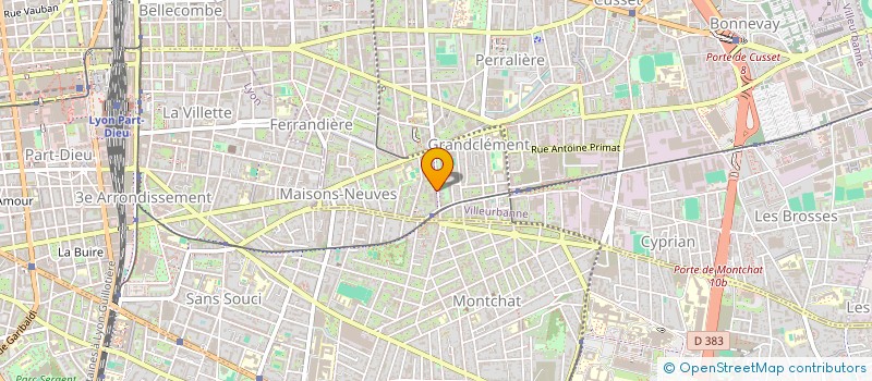 localisation de l'entreprise MONSIEUR JOHAN ROMIEU à VILLEURBANNE