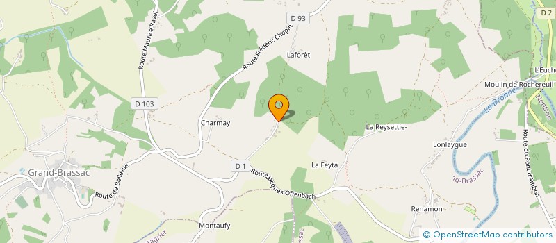 localisation de l'entreprise MONSIEUR JOHAN ROQUES  GRAND-BRASSAC