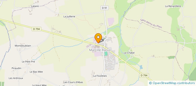 localisation de l'entreprise MONSIEUR JOHAN RUAULT  MARCILLE-RAOUL