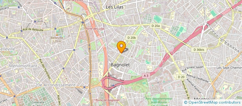 localisation de l'entreprise MONSIEUR JOHAN SALLER  BAGNOLET