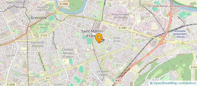 localisation de l'entreprise MONSIEUR JOHAN SERVANT à SAINT-MARTIN-D'HERES